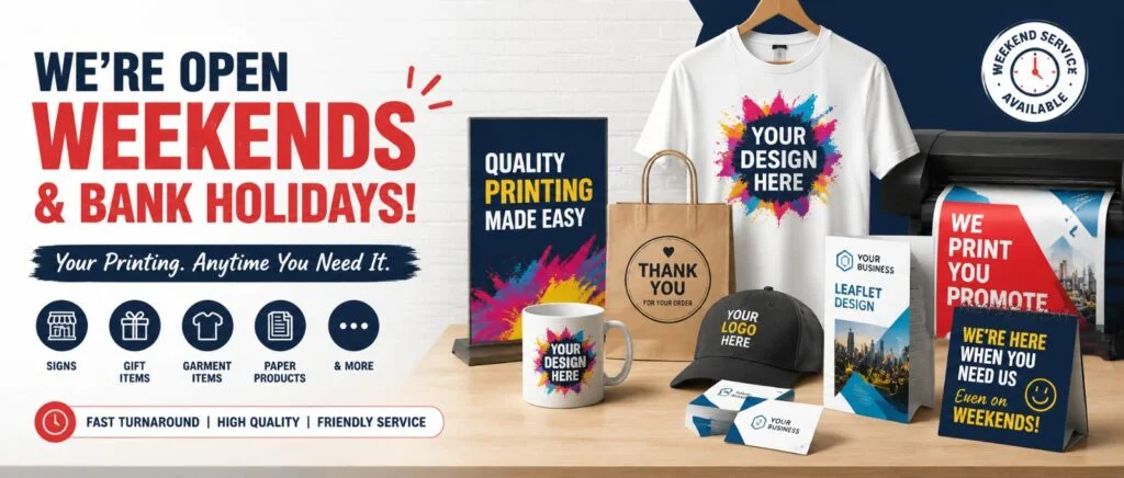 Weekend Printing Service Dunstable
